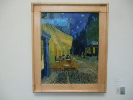 De Hoge Veluwe : Kröller-Müller Museum, Gemälde "Terrasse du café le soir" ( Caféterrasse am Abend ) von Vincent van Gogh